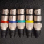 CONECTOR  XLR FÊMEA ANEL COLORIDO